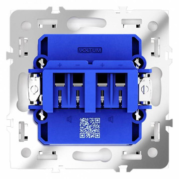 Розетка акустическая без рамки Voltum S70 VLS060303-3