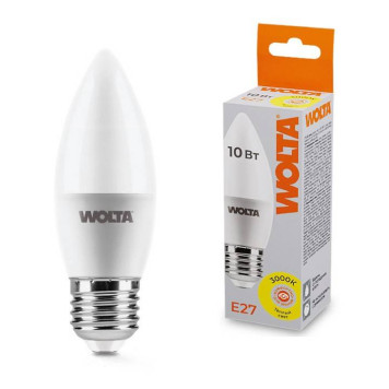 Лампа светодиодная Wolta E27 10Вт 3000K 25YC10E27-1