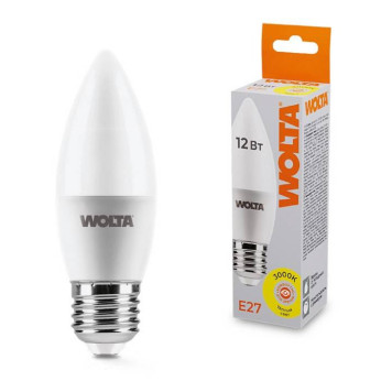 Лампа светодиодная Wolta E27 12Вт 3000K 25YC12E27-1