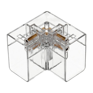 Соединитель угловой L-образный для модульных светильников Wolta WTB-WBT-L-01-2