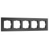 Рамка на 5 постов Werkel Senso черный soft-touch W0053108