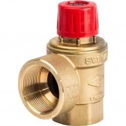 Предохранительный клапан Watts SVH 30 x 1 1/4 для систем отопления с красной крышкой и давлением 3 бар