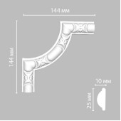 Угол DECOMASTER 98013-2 (144*144*10мм)