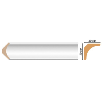 Плинтус потолочный DECOMASTER D133-114 (20*20*2400мм)