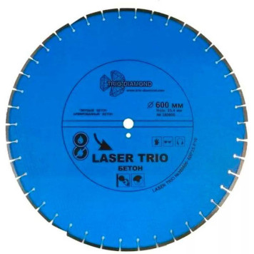 Диск алмазный Trio-Diamond 600*25,4*12 Trio Diamond Лазер бетон 380600
