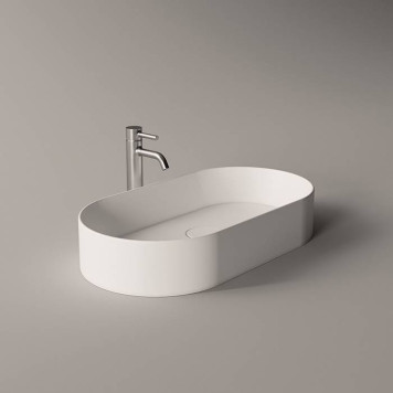 Alice Spy Oval Раковина 65x36х12см., накладная, без отв., цвет: белый глянцевый. 34240101-2