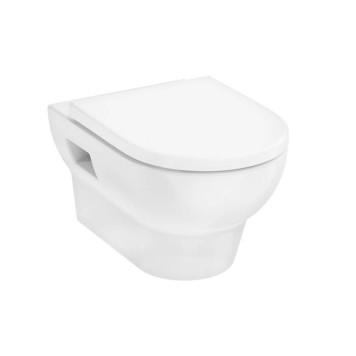 Hansgrohe GladeLake S Унитаз подвесной 540х360, безободковый, с сиденьем и фиксатором крышки, цвет: белый. 60201450