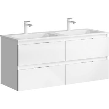 AQ ACC0112W Accent Тумба под умывальник, Белый, 1214х445х558 мм ACC0112W