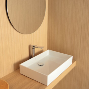 Ideal Standard Extra Раковина 60х40хh12.5см., накладная, без отв., без перелива, с крепежом, цвет: белый глянец. T374001-8