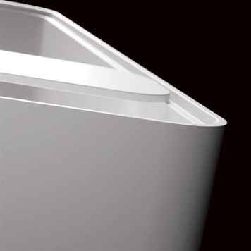 Gruppo Treesse Cross Ванна отдельностоящая 160х73х60 см., с сливом-переливом и сифоном, Solid Surface, цвет: белый матовый-3