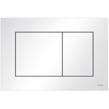 TECEnow 9240400 Панель смыва, 2 объёма, 220х150х5 мм, пластик, белая 9240400