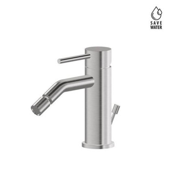 Newform X-STEEL 316 Смеситель для биде на 1 отв., с донный клапаном, излив 13.4см.,цвет: INOX. 69623X.50.050