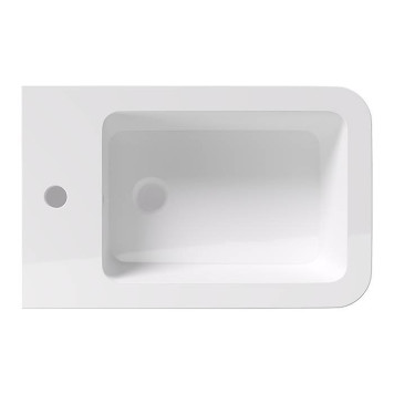 Alice Hide Square Биде подвесное 55х35см., цвет: белый глянцевый. 31220101, FIX10-1