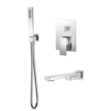 AQM8411CR Savona Набор для комплектации ванны с изливом и ручным душем, цвет хром AQM8411CR
