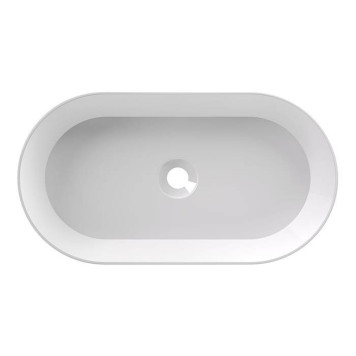 Alice Spy Oval Раковина 65x36х12см., накладная, без отв., цвет: белый глянцевый. 34240101-1