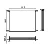 Emco Asis prestige Встраиваемая монтажная рама для зеркального шкафа 81.5х14.7хh66.5см