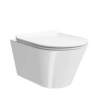 Kerama Marazzi Plaza Modern Унитаз подвесной, безободковый, цвет: белый глянцевый