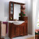 EBAN Eleonora Modular Комплект мебели напольный 107 см (пенал справа), цвет: noce. FAC07PO, FBSEL086-N noce*6, FCPLS107SNnoce*1, FPLFL082-B*1, FKMGD---DN noce new*3 %%