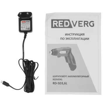 Шуруповерт аккумуляторный REDVERG RD-SD3,6L-5