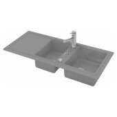 Duravit Cassia Кухонная мойка 116x51см., встраиваемая, цвет: серая. 7513111600