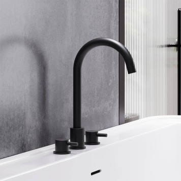 360200300 Смеситель для раковины, встраиваемый в столешницу трёхсекционный-2