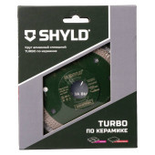 Круг алмазный SHYLD сплошной TURBO по керамограниту и плитке 115х22,23 мм(30270)