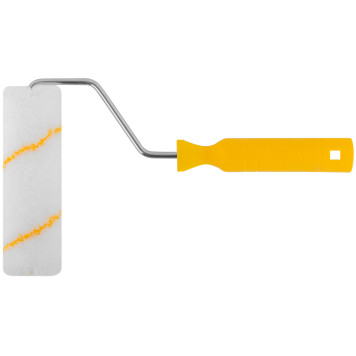 Валик полиакриловый белый с желтой полосой миди, диам. 30/54 мм; ворс 12 мм, 150 мм