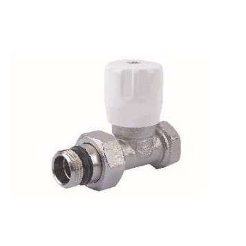 Вентиль, ELSEN, ручной, прямой, 3/4, 1/2, Н ЕК-Н, PN, бар-16, T°C -от -20 до +150, латунь, никелированный, для отопительных приборов-с боковой подводкой