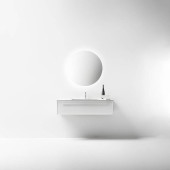 Falper 7.0 Тумба подвесная 120х45х30см, с раковиной Ceramilux, c 1 отв., цвет: белый. V3D