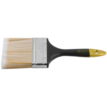 Кисть флейцевая Лайн, искусственная щетина, пластиковая ручка 4 (100 мм)-3