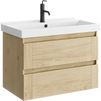 AQ AST0108DD Astrid Тумба подвесная с двумя ящиками, дуб давос, 760х450х540 мм AST0108DD