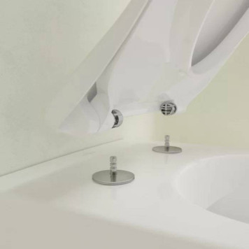 Villeroy amp;Boch Subway 2.0, Унитаз подвесной 370*560*365, безободковый, в комплекте сиденье SlimSeat, микролифт, цвет альпийский белый-2