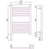 Сунержа Богема 3.0 Полотенцесушитель электрический 40x60h, лев., цвет: сатин 071-5804-6040