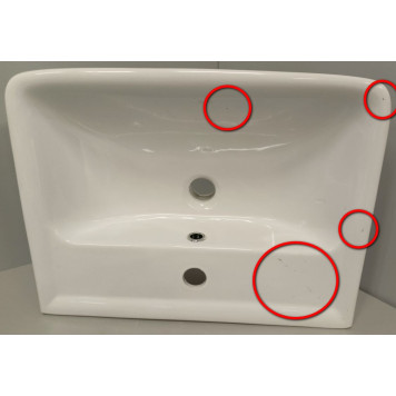 SaleAQ195032 Dreja Раковина Мини 50, 500х380х70 мм, с отв. под смеситель, с отв. пер Sale195032_1080