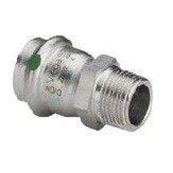 Переход НР 22 х 1 Sanpress Inox с SC-Contur, нерж.сталь