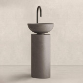 Noorth milldue edition SABA 45 Раковина напольная  Oslash;45x90см, слив в пол, без отв., цвет: Antracite