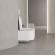 Salini GEMELLI Унитаз подвесной 520х405х420 мм, материал S-Stone матовый, внутри керамика Vitra Zentrum, сиденье микролифт, цвет белый