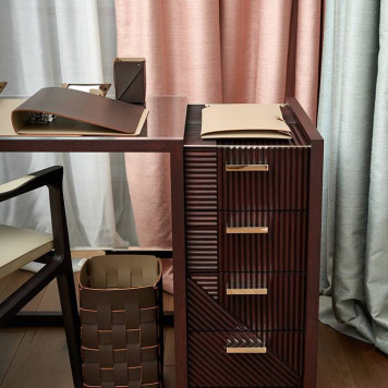 ADJ Коробочка MIU для чайных пакетов, 7x7xH8 см., цвет: шоколад/капучино-2