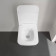 VilleroyBoch Venticello Унитаз 37.5х56х33см., подвесной, безободковый, в комплекте сиденье SlimSeat c микролифтом, CeramicPlus, цвет: альпийский белый. 4611RSR1