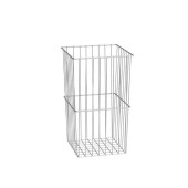Laufen Base Бельевая корзина для высоких шкафов, 27x27x45см., цвет: хром. 4.9302.0.110.000.1