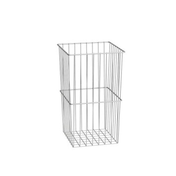 Laufen Base Бельевая корзина для высоких шкафов, 27x27x45см., цвет: хром. 4.9302.0.110.000.1