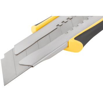 Нож технический 25 мм усиленный прорезиненный, дополнит. прижим-5