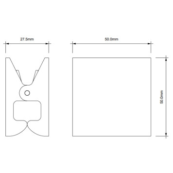 Decor Walther Pinch S/M Крючок/зажим, цвет: золото матовое. 0907282-1