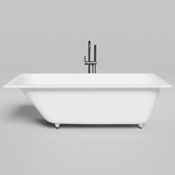 Salini Orlanda kit Встраиваемая ванна 170х80х60см, сифон, щелевой слив-перелив, материал: S-Sense, цвет: белый матовый. 102116M-7