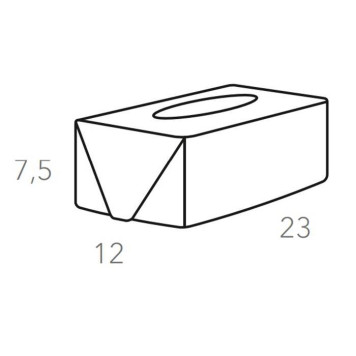 ADJ Салфетница Kleenex, 23x12xH7,5 см., цвет: эвкалипт/небесный-1
