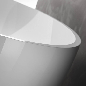 Gruppo Treesse Carezza Ванна отдельностоящая овальная 180х85х52 см из искусственного камня, цвет: белый. V308BL-1