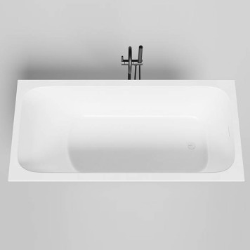 Salini Orlanda kit Встраиваемая ванна 170х80х60см, сифон, щелевой слив-перелив, материал: S-Sense, цвет: белый матовый. 102116M-3