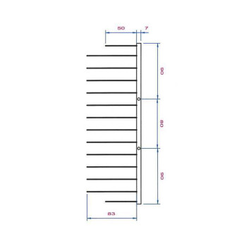 Decor Walther WA WND1 Корзина универсальная 26x12x9.5см для душа, подвесная, цвет: черный матовый. 0703260-1
