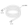 Duravit Шланг для душа 125см., цвет: хром. UV0610006010 (новый арт. UV0610006C10)
