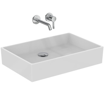 Ideal Standard Extra Раковина 60х40хh12.5см., накладная, без отв., без перелива, с крепежом, цвет: белый глянец. T374001-7